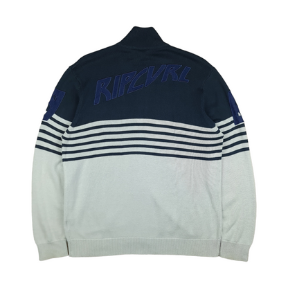 Vintage Y2K Rip Curl Full Zip Knit Sweater - M/L