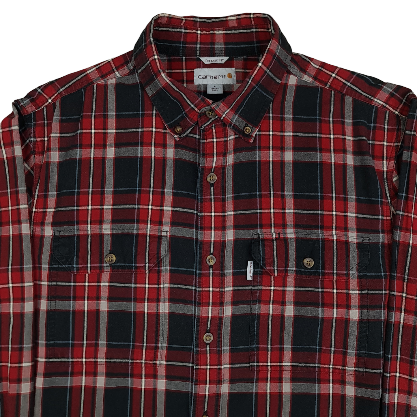 Carhartt Long Sleeve Plaid Shirt - XL