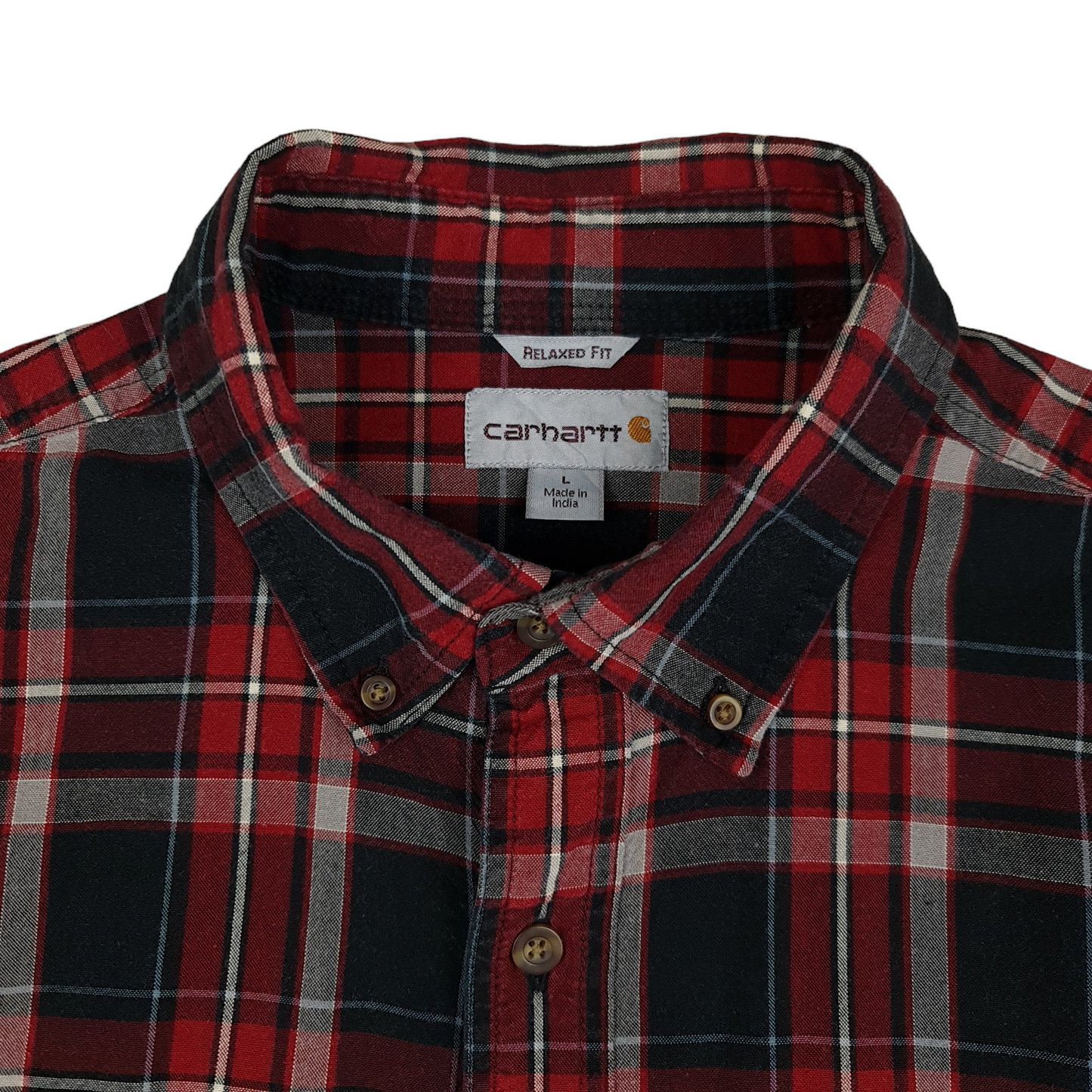 Carhartt Long Sleeve Plaid Shirt - XL