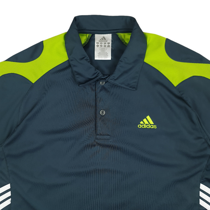 Vintage Y2K Adidas Soccer Polo Shirt - M