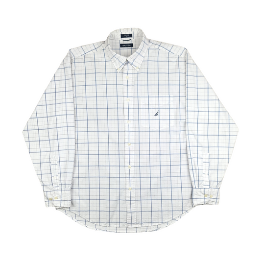 Nautica Long Sleeve Button Up Shirt - L/XL