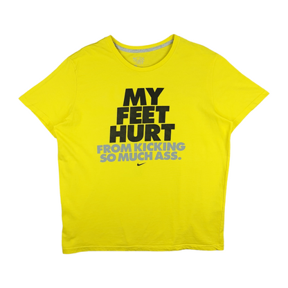 Nike My Feet Hurt From Kicking Ass Tee - L/XL