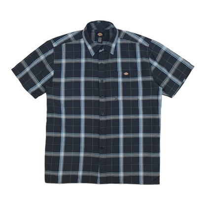 Y2K Dickies Short Sleeve Button Up Shirt - L