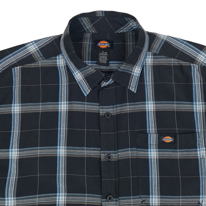 Y2K Dickies Short Sleeve Button Up Shirt - L