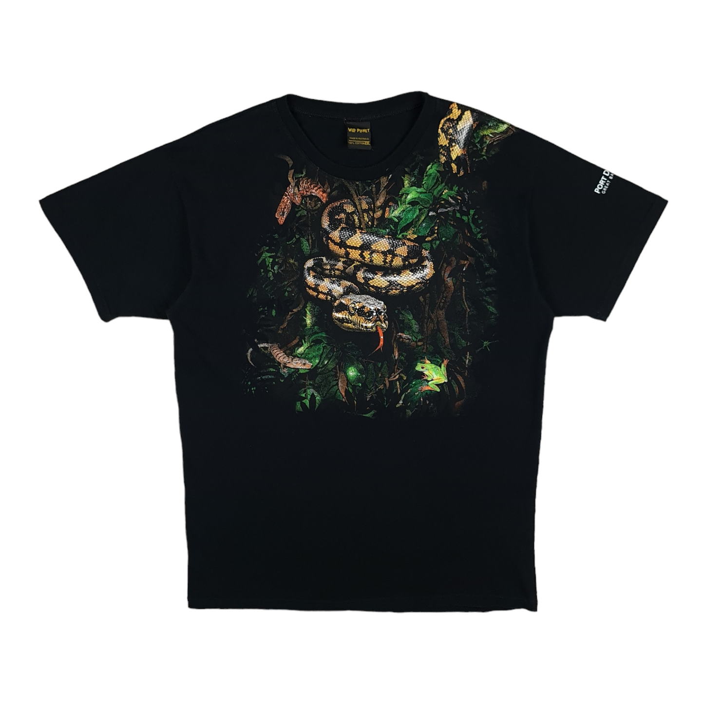 Wild Planet Australia Snake Wrap-Around Tee - XL