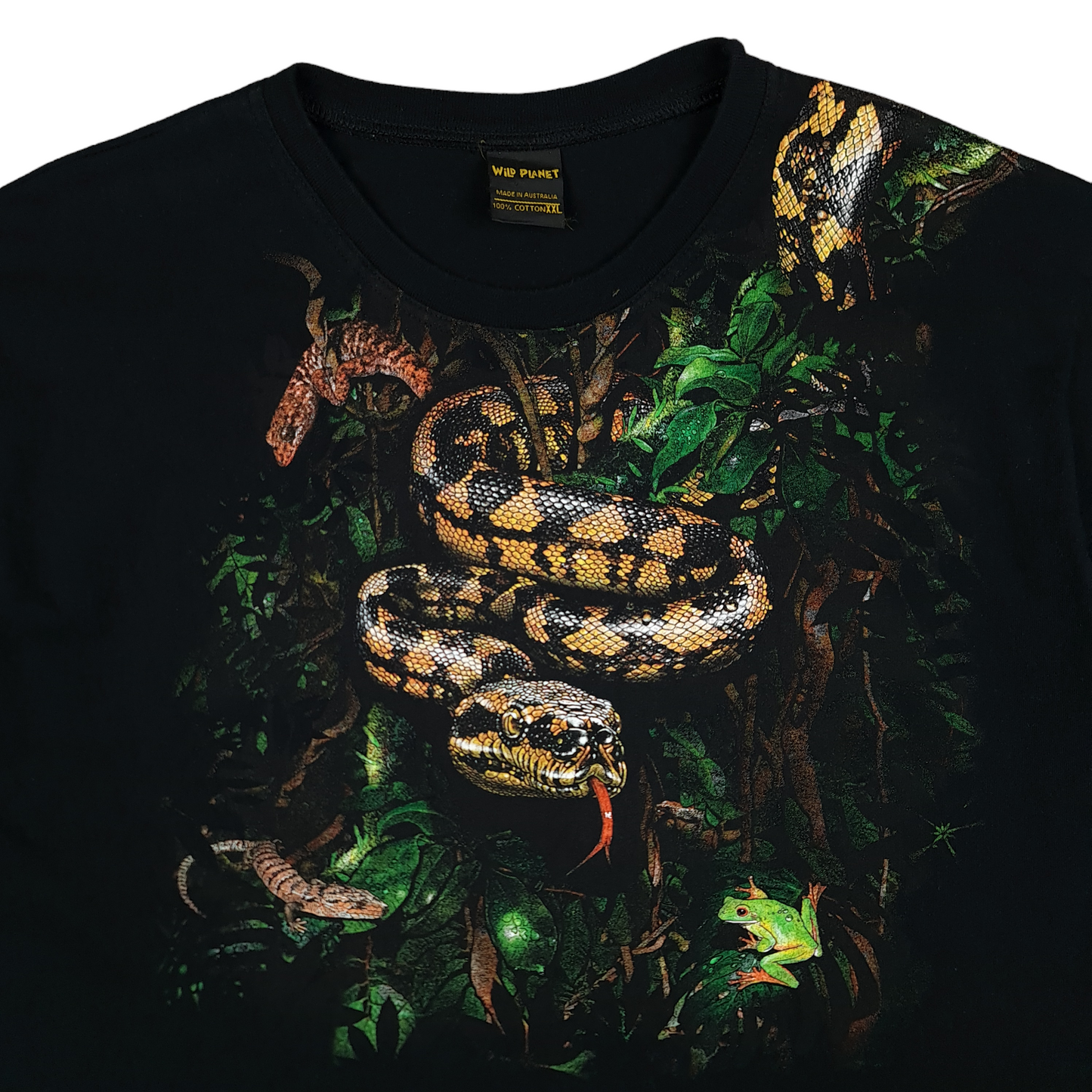 Wild Planet Australia Snake Wrap-Around Tee - XL