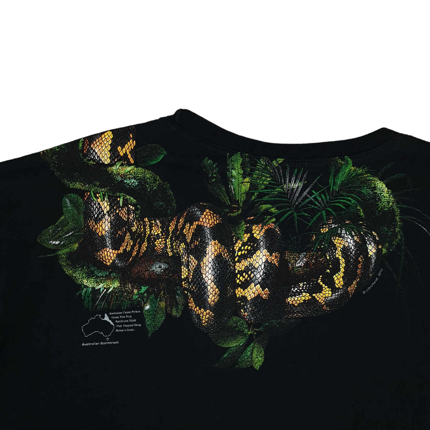 Wild Planet Australia Snake Wrap-Around Tee - XL