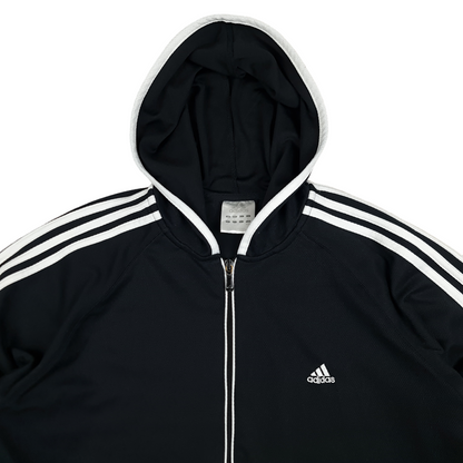 Vintage Y2K Adidas Full Zip Lightweight Hoodie - WMNS XL