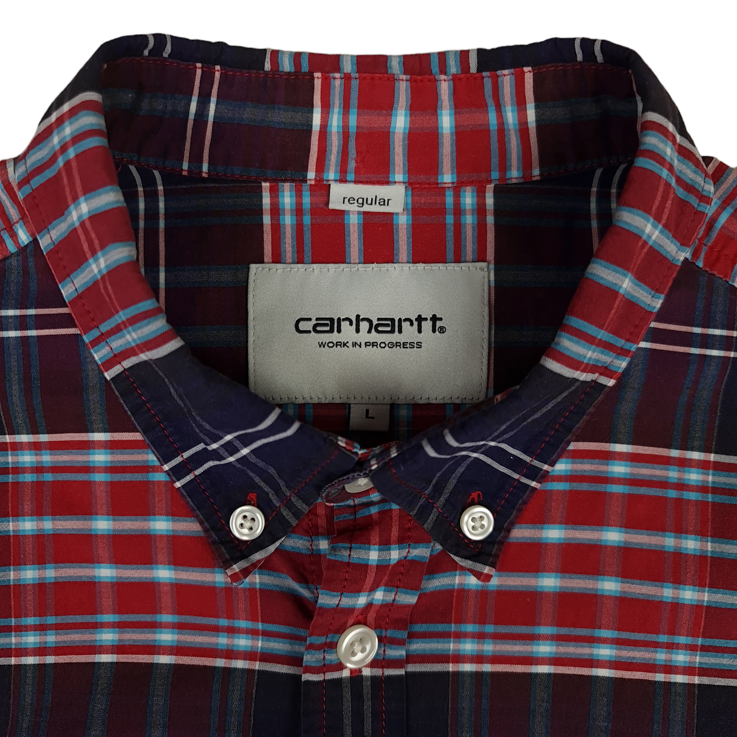 Carhartt WIP Levitt Check Button Up Shirt - M