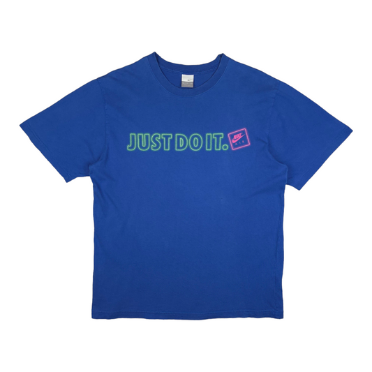 Vintage Nike Just Do It Neon Tee - L/XL