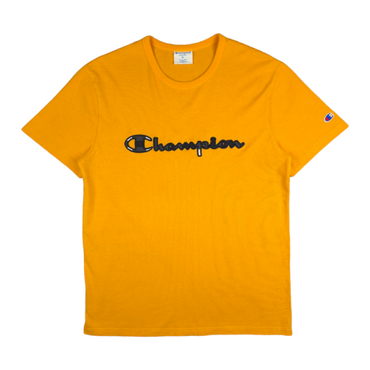 Champion Embroidered Spellout Tee - M