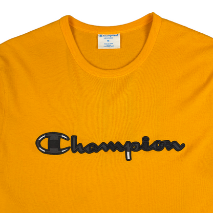 Champion Embroidered Spellout Tee - M