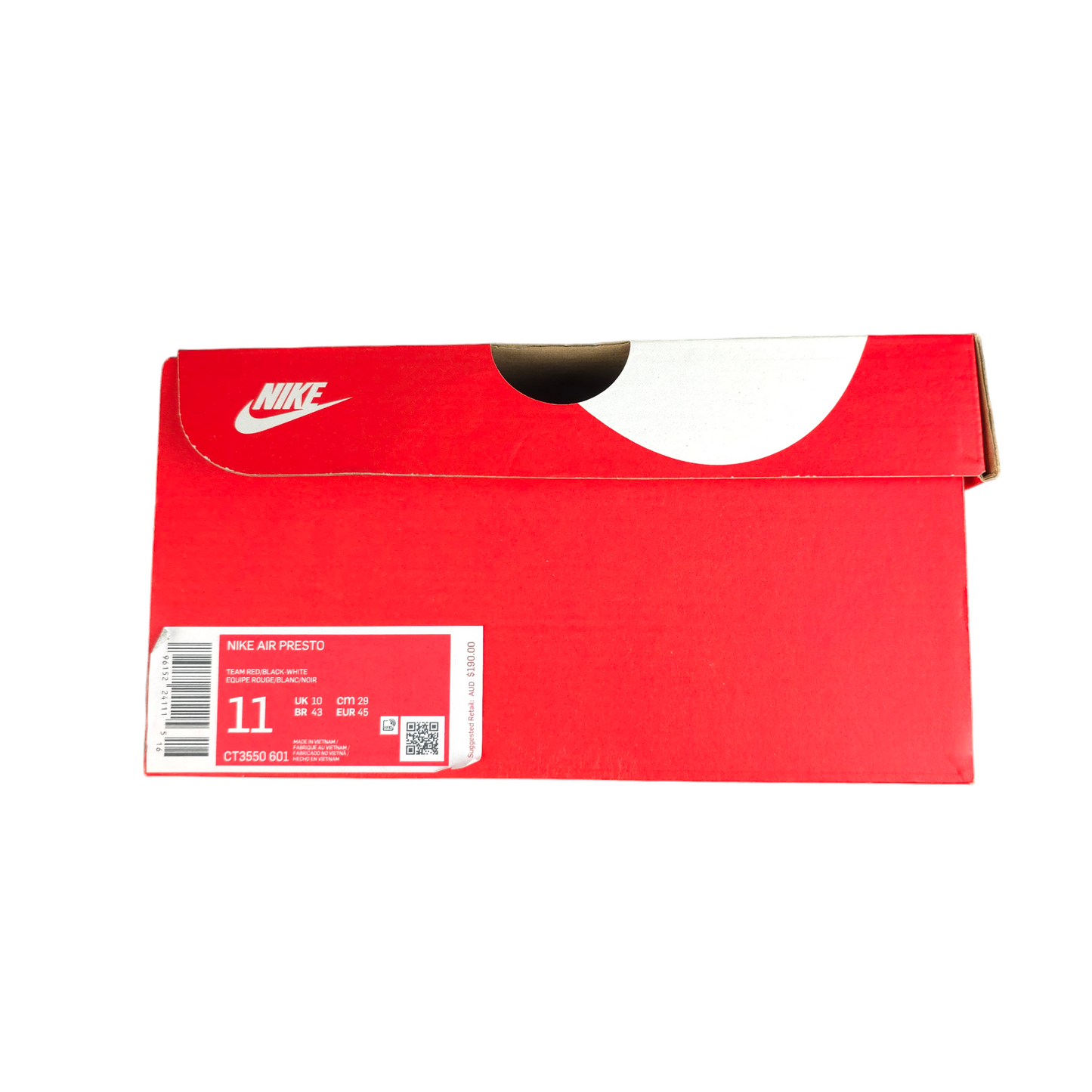 Nike Air Presto 'Team Red' - US11