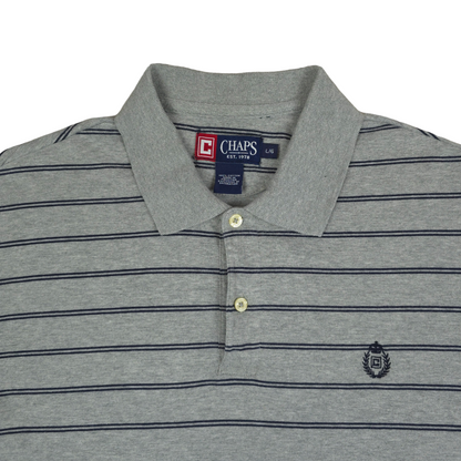 Chaps Ralph Lauren Striped Polo Shirt - L