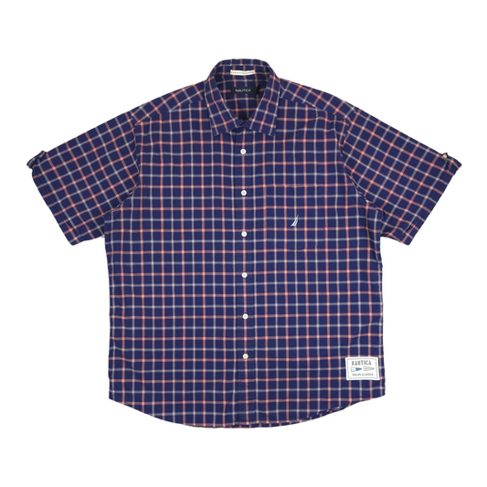 Nautica Check Button Up Shirt - L/XL