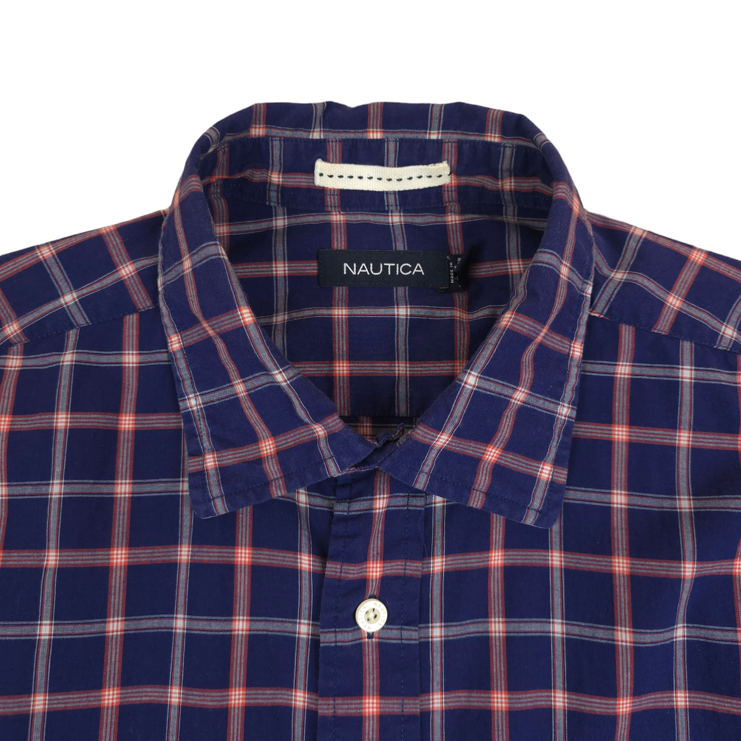 Nautica Check Button Up Shirt - L/XL