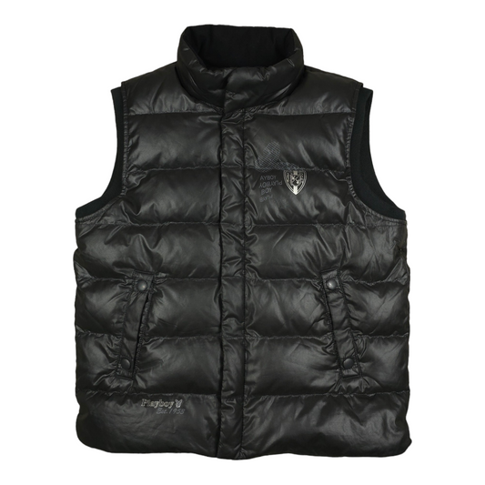 Vintage Y2K Playboy Puffer Vest Gilet - L