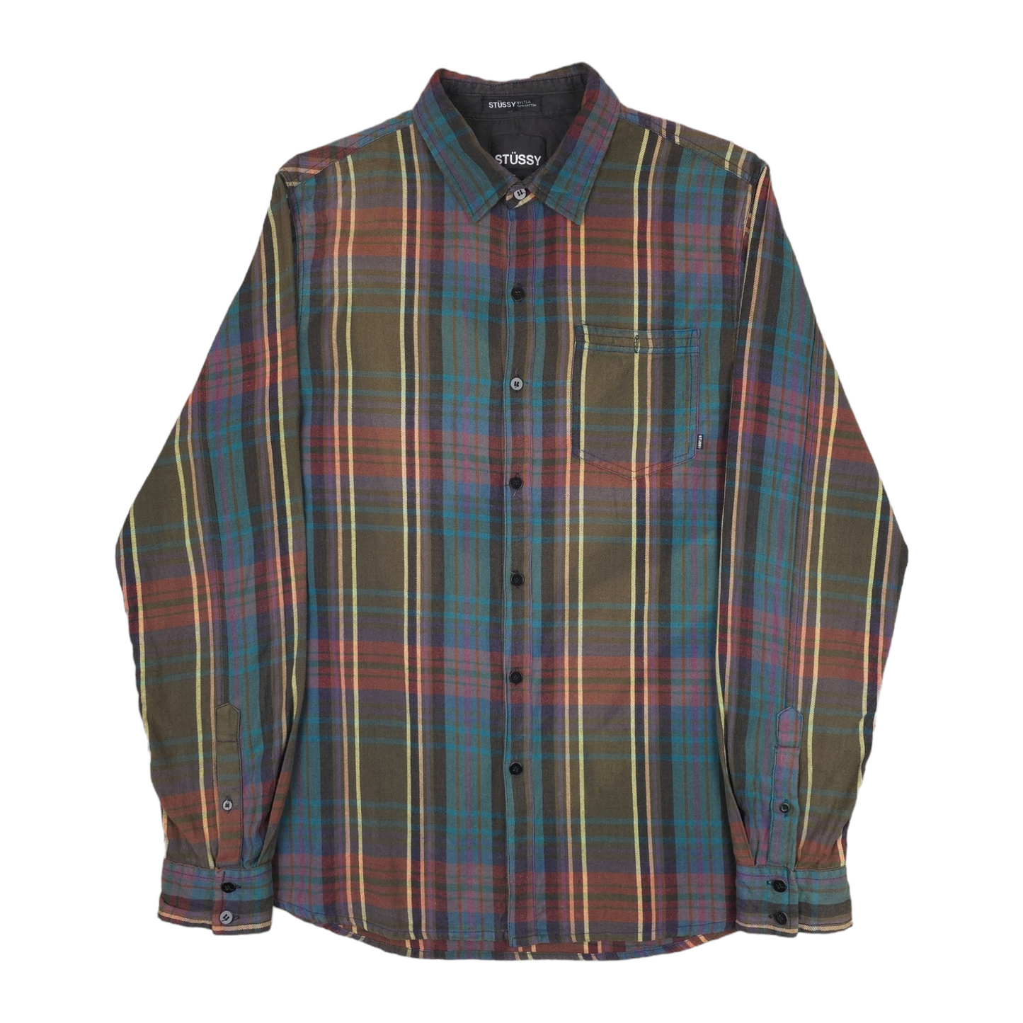 Stussy Long Sleeve Button Up Shirt - L