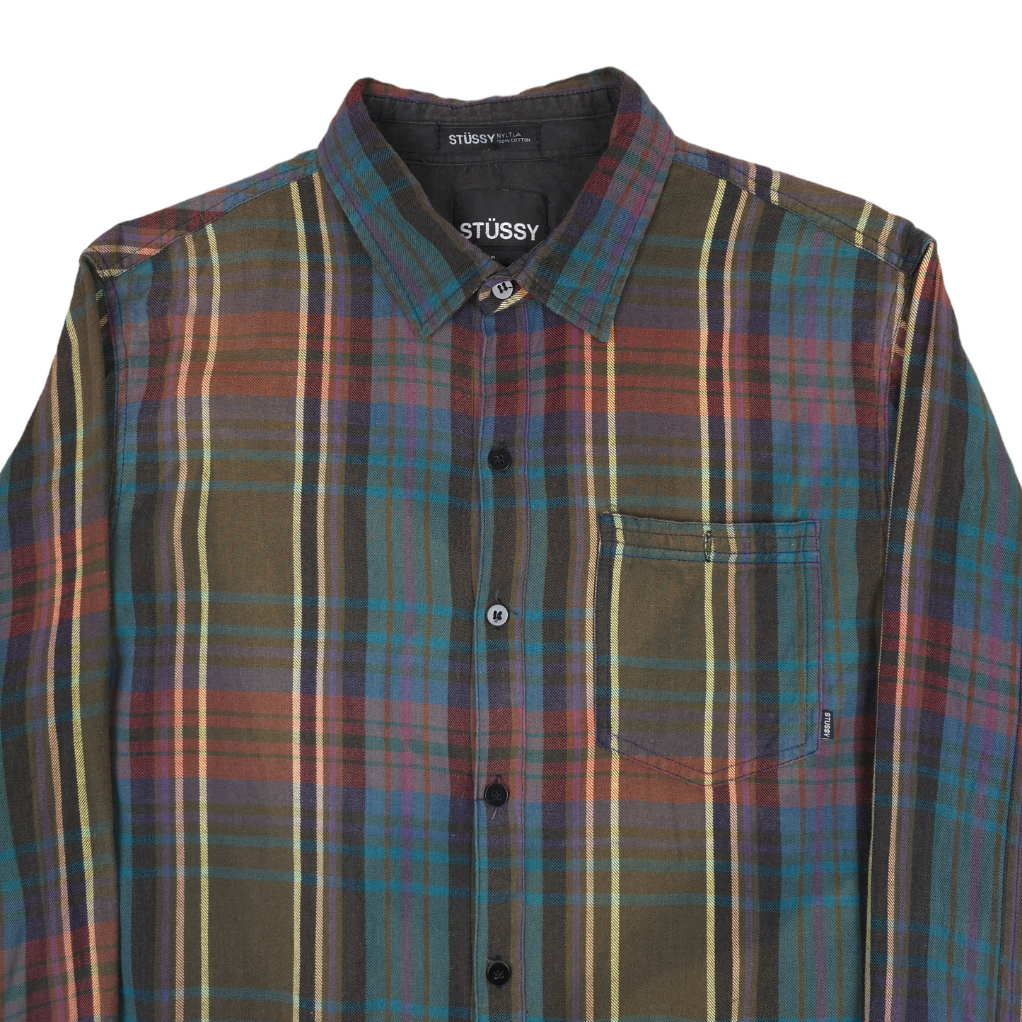 Stussy Long Sleeve Button Up Shirt - L