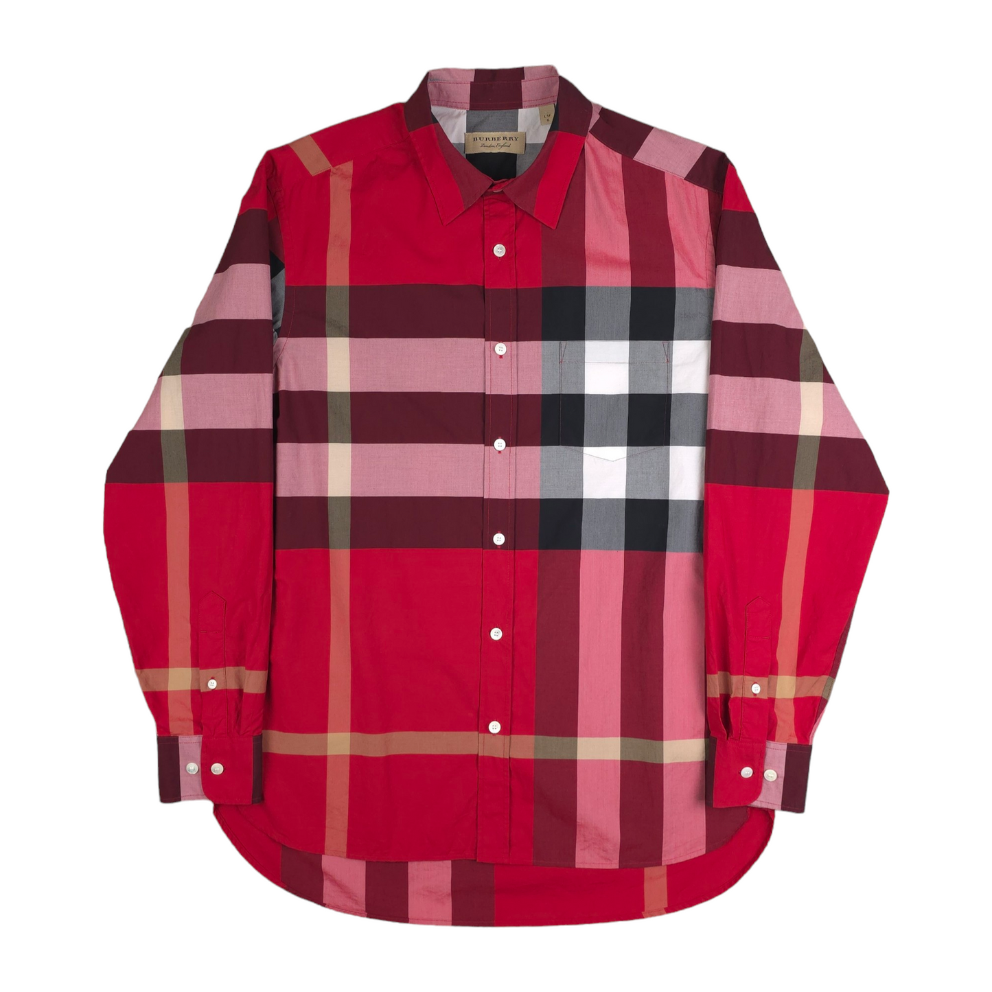 Burberry Long Sleeve Button Up Shirt - L