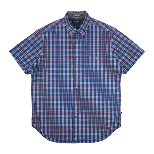Nautica Check Button Up Shirt - M