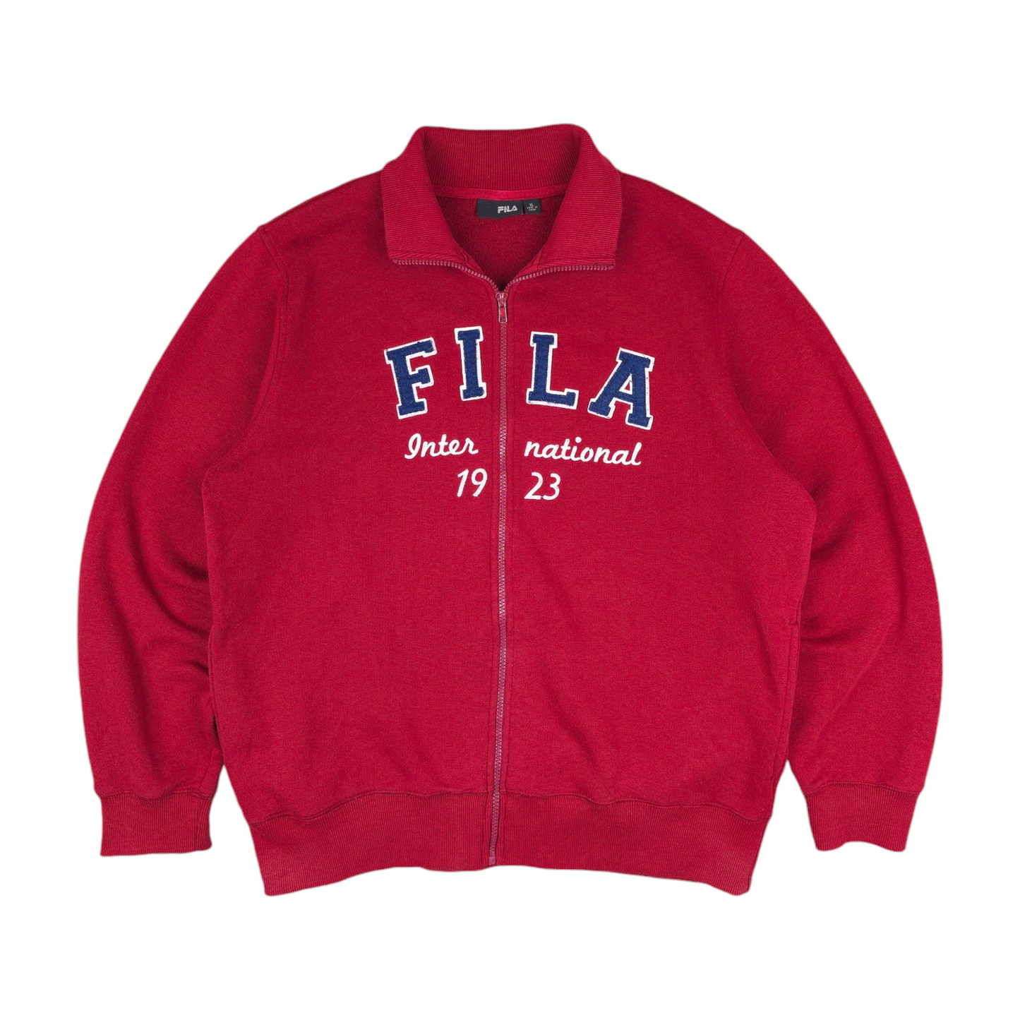 Vintage Fila Full Zip Sweater - L