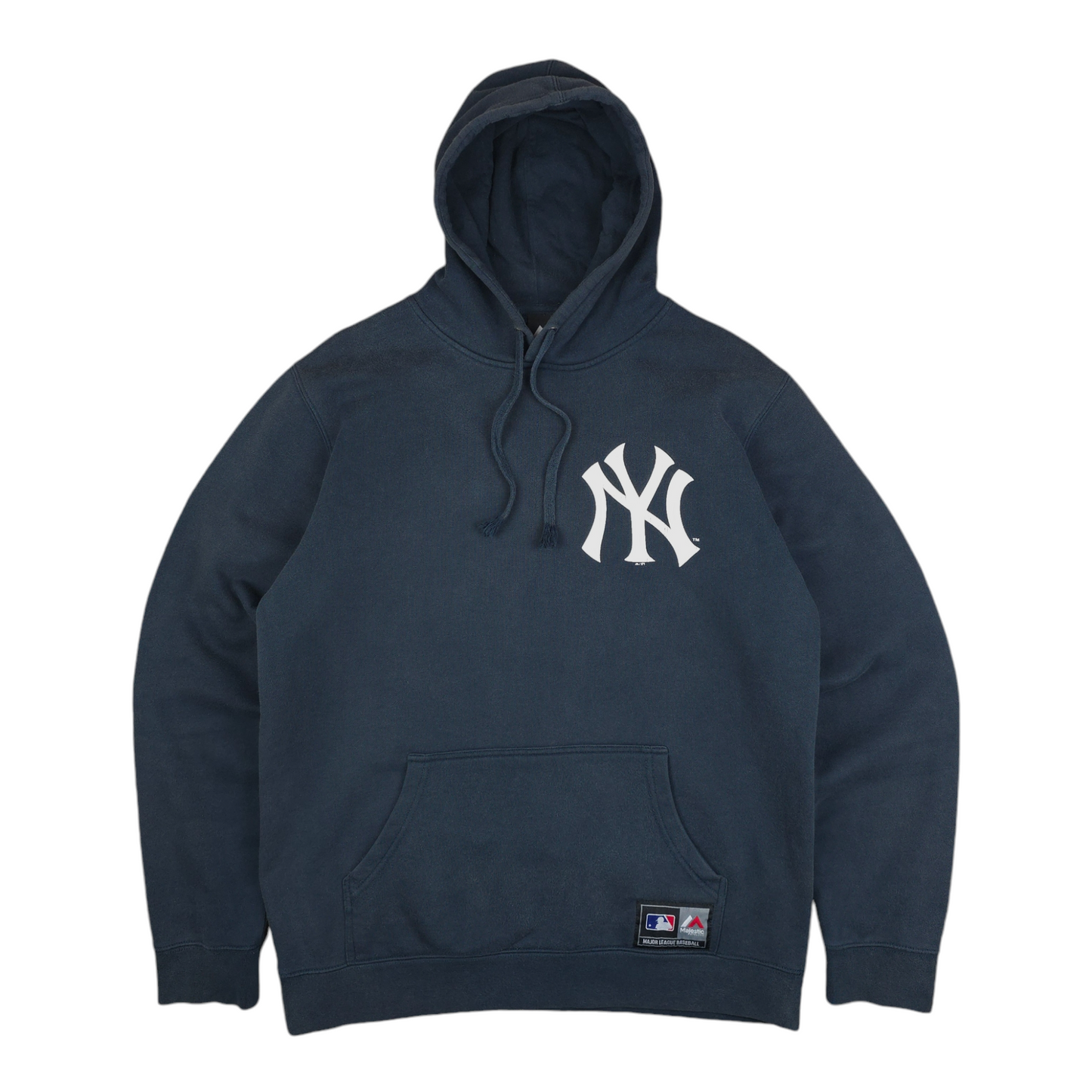 New York Yankees Majestic Faded Hoodie - L