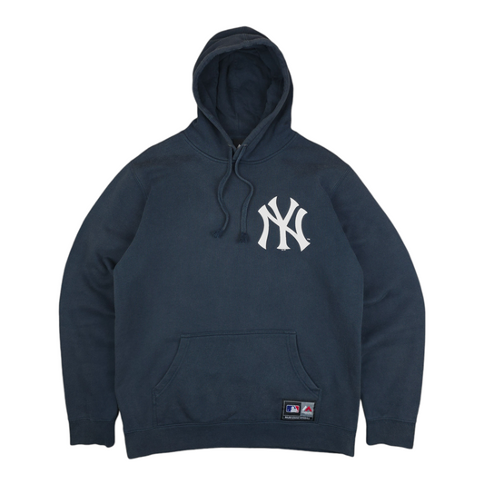 New York Yankees Majestic Faded Hoodie - L