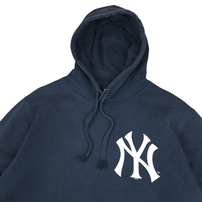 New York Yankees Majestic Faded Hoodie - L