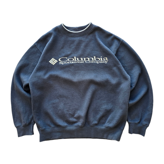 Vintage Columbia Spellout Sweatshirt - M