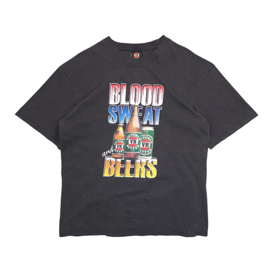 Vintage VB Blood Sweat & Beers Tee - L/XL