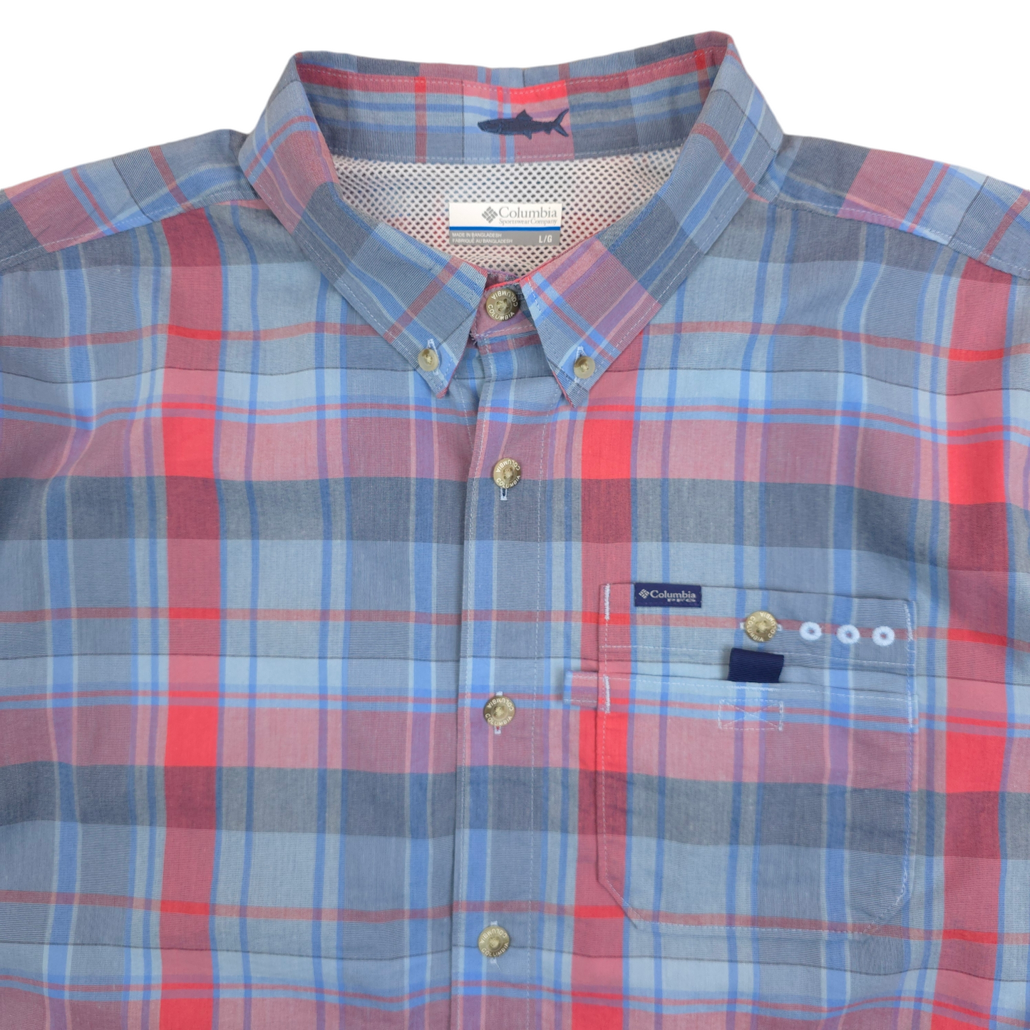 Columbia PFG Button Up Shirt - L