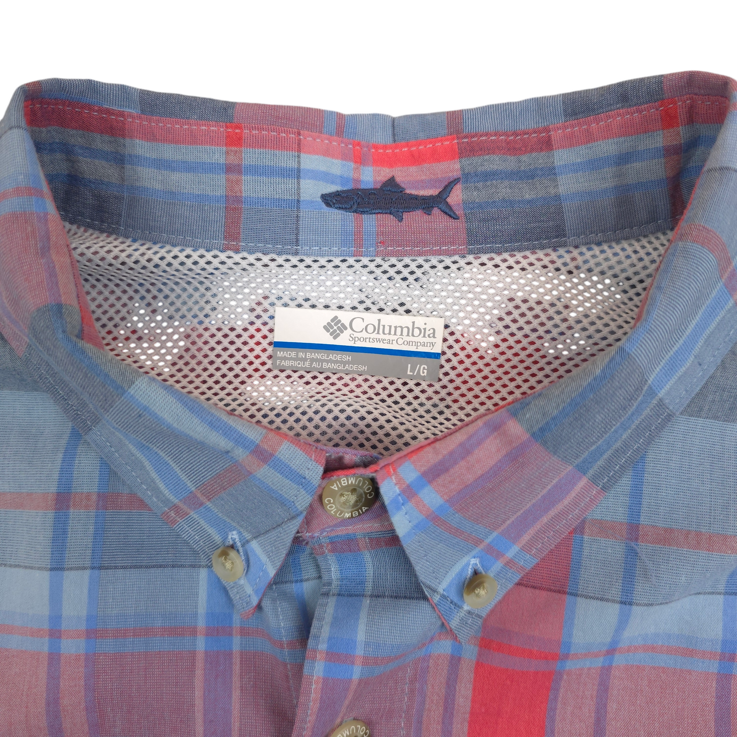 Columbia PFG Button Up Shirt - L