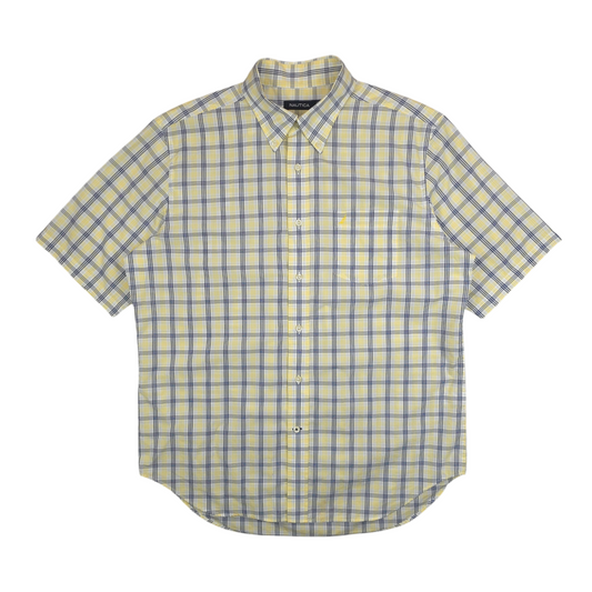 Nautica Check Button Up Shirt - L