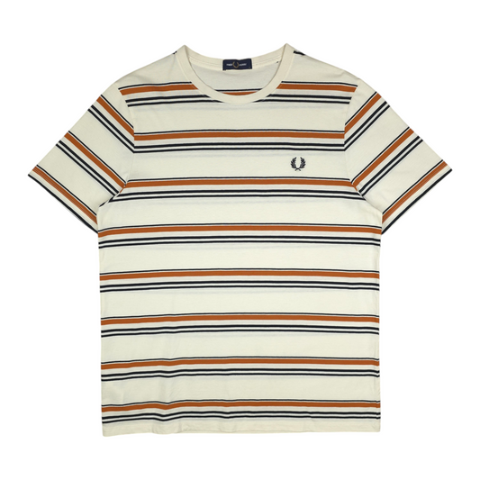 Fred Perry Striped Tee - M/L