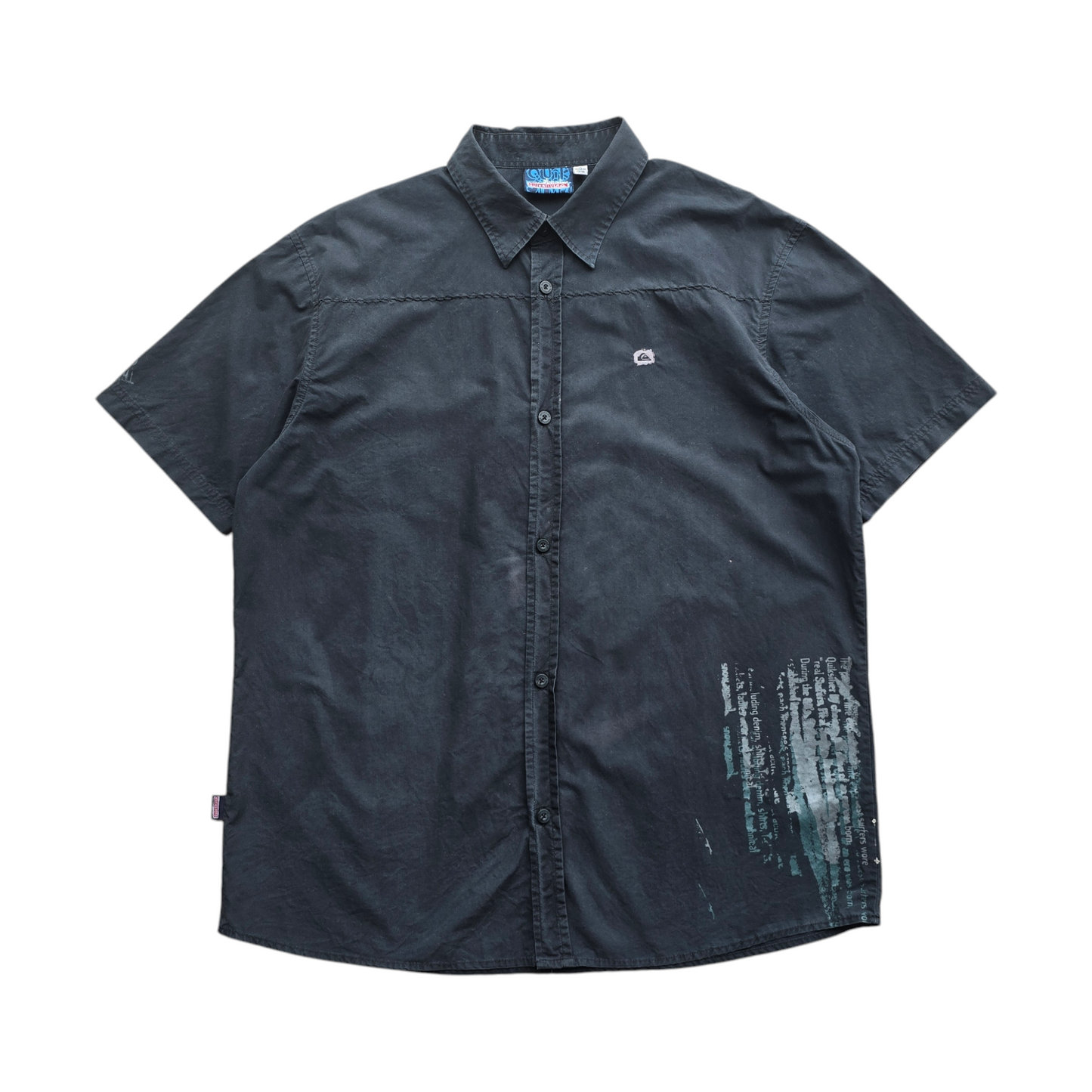 Y2K Quiksilver Faded Button Up Shirt - XL