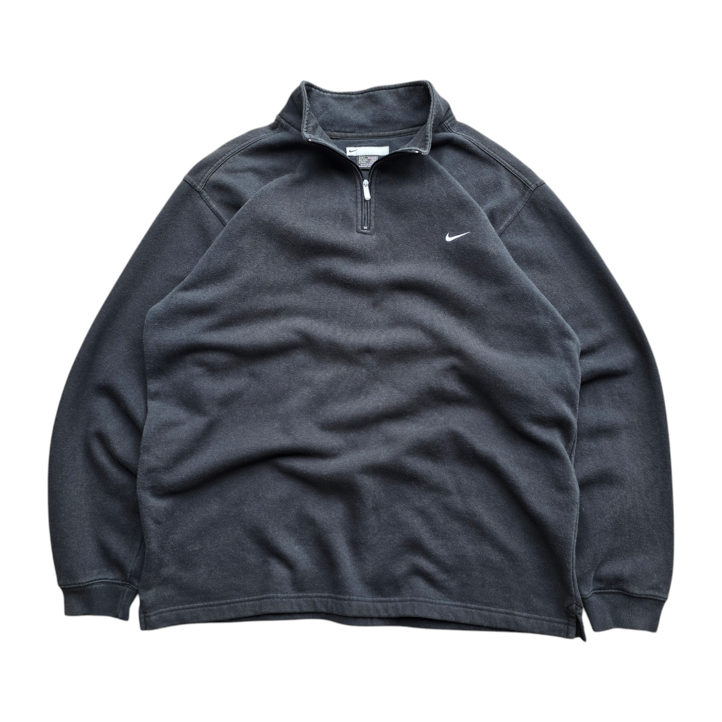 Vintage Nike Faded 1/4 Zip Sweatshirt - L