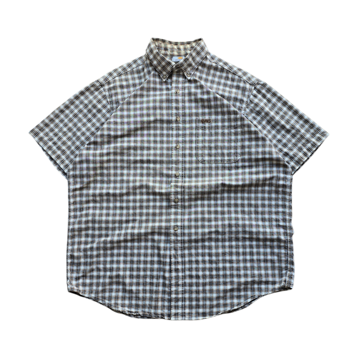 Vintage Carhartt Short Sleeve Check Shirt - XL