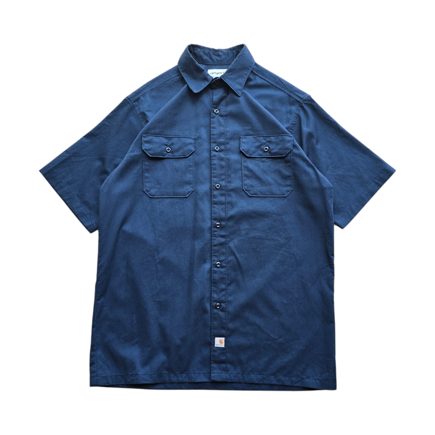 Vintage Carhartt Short Sleeve Button Up Shirt - L