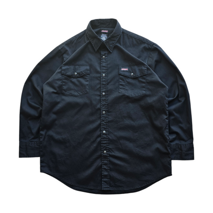 Vintage Dickies Long Sleeve Pearl Snap Shirt - L