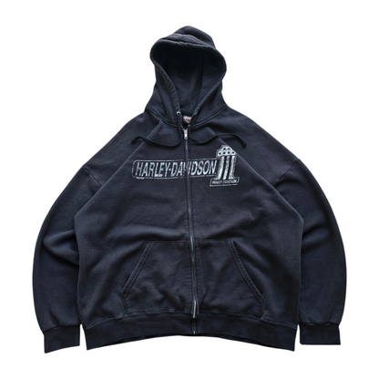 Harley Davidson Faded Full Zip Hoodie - XXL
