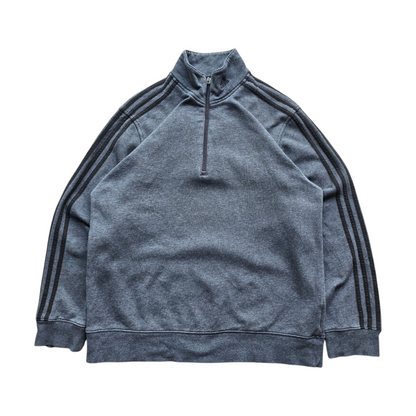 Y2K Adidas 1/4 Zip Sweatshirt - M