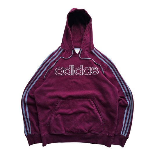 Y2K Adidas Spellout Hoodie - M/L