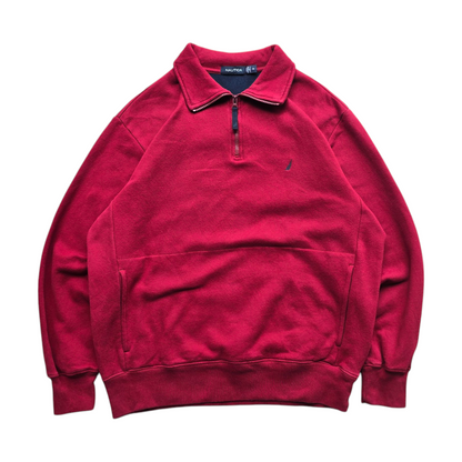 Nautica 1/4 Zip Sweatshirt - L