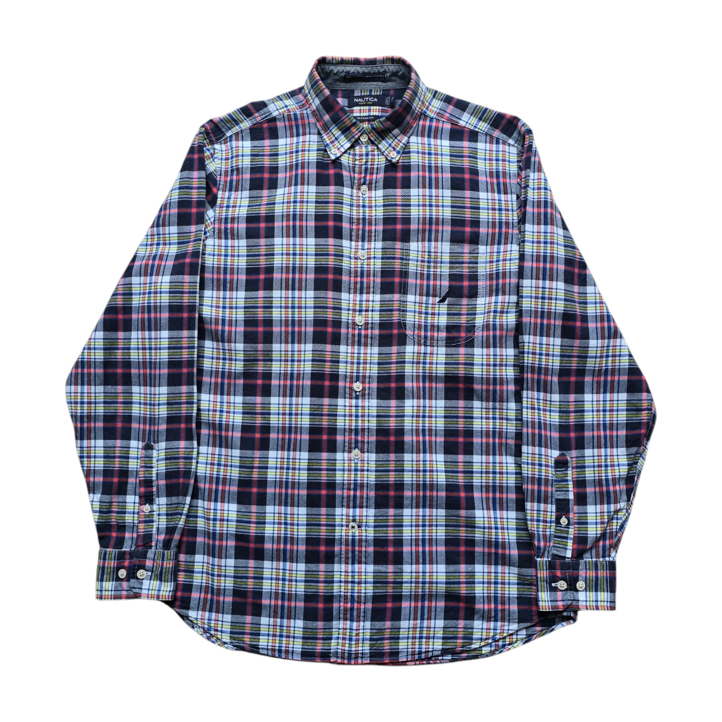 Nautica Long Sleeve Button Up Shirt - M