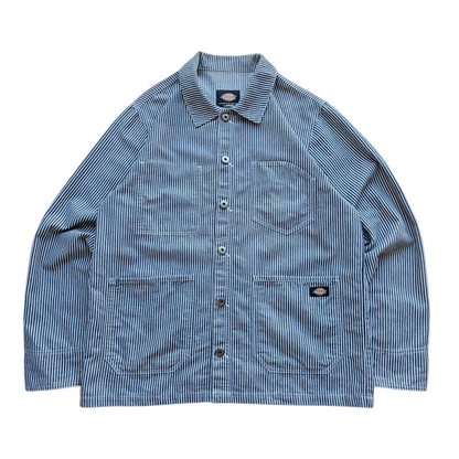 Dickies Hickory Stripe Button Up Shirt -  L