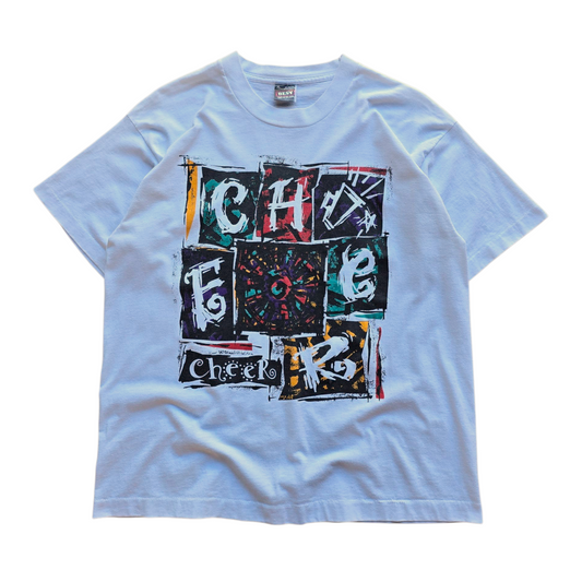 Vintage 90's 'Cheer' Fruit Of The Loom Tee - M/L