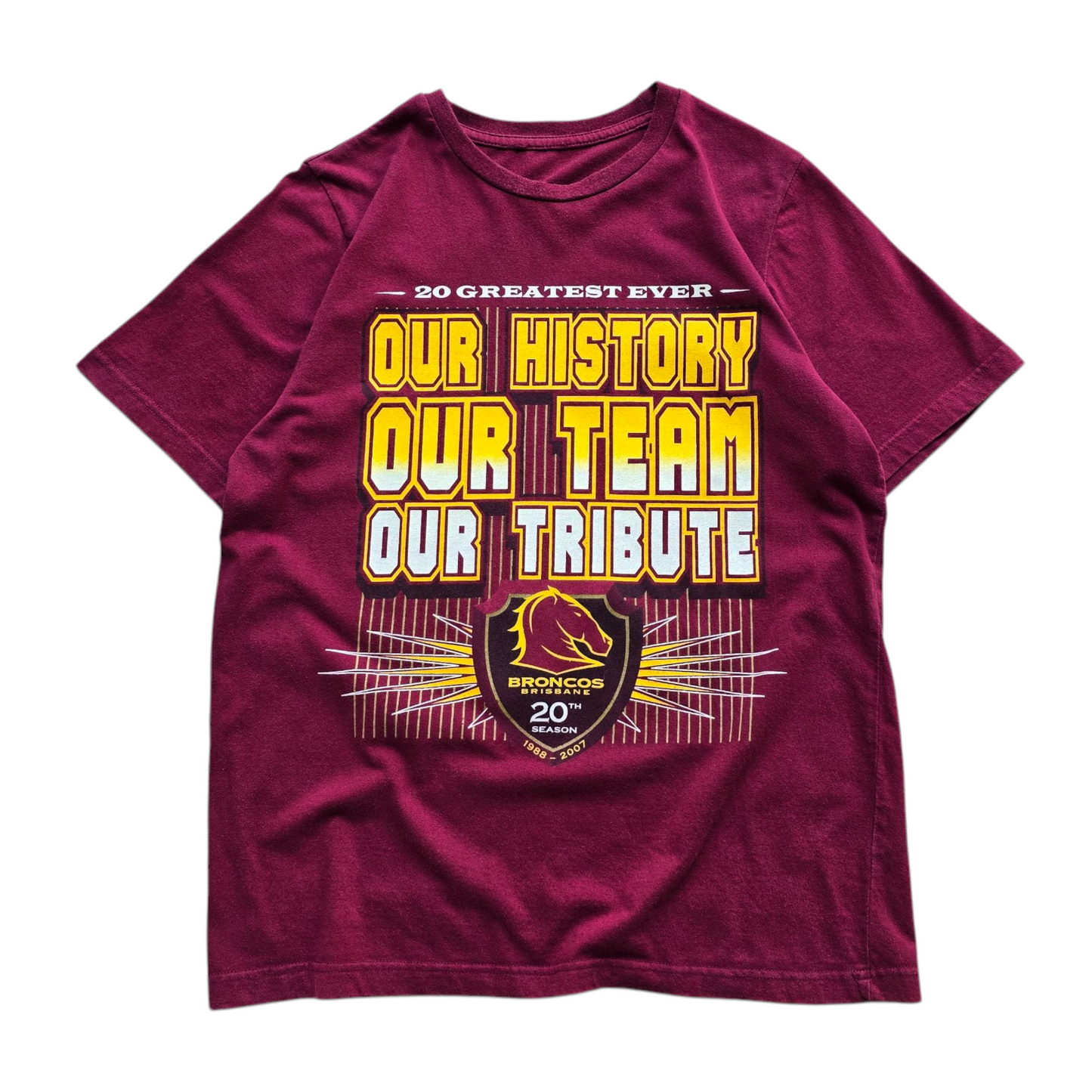 NRL Brisbane Broncos 2007 Tee - S/M