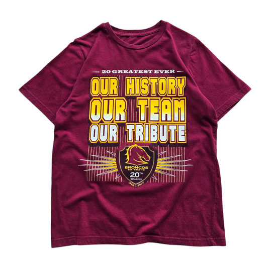 NRL Brisbane Broncos 2007 Tee - S/M