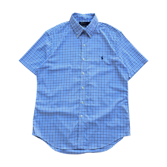 Ralph Lauren Check Short Sleeve Button Up Shirt - S